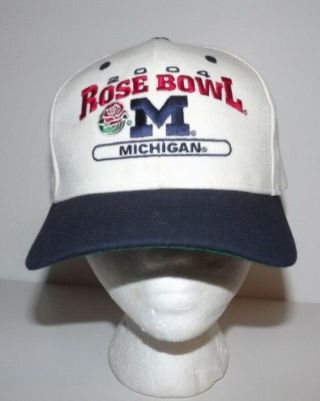 Vintage University Of Michigan Wolverines Rose Bowl Snapback Hat