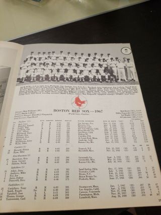 1967 Boston Red Sox World Series Program & 2 Ticket Stubs Game 1 & 7 6