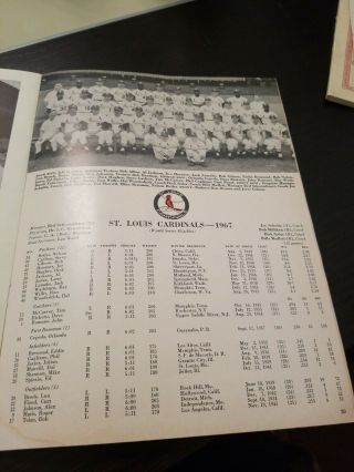 1967 Boston Red Sox World Series Program & 2 Ticket Stubs Game 1 & 7 7