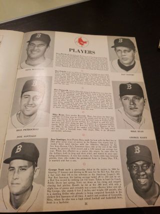 1967 Boston Red Sox World Series Program & 2 Ticket Stubs Game 1 & 7 8