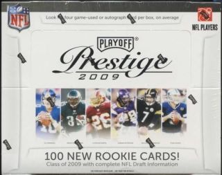 2009 Playoff Prestige Football Factory Hobby Box - 4 Hits Per Box