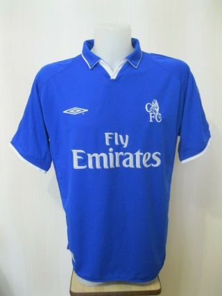 Chelsea London 2001/2002/2003 Home Size L Umbro Football Jersey Shirt Maillot