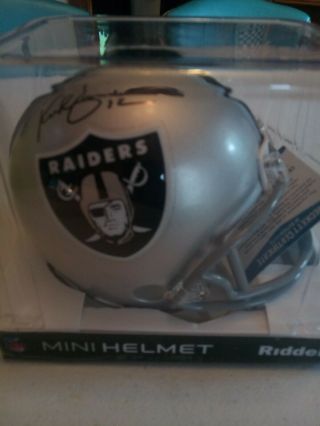 Rich Gannon Oakland Raiders Autographed Signed Mini Helmet Beckett