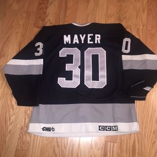 1992 - 93 Hull Olympics Game Worn Jersey - QMJHL - Theirry Mayer - Enforcer 2