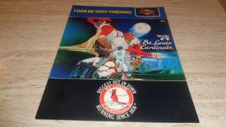 8/4/74 Philadelphia Phillies @ St.  Louis Cardinals Scorecard - Unscored - Ex