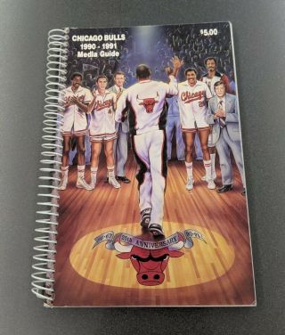 Michael Jordan Chicago Bulls 1990 - 1991 Media Guide