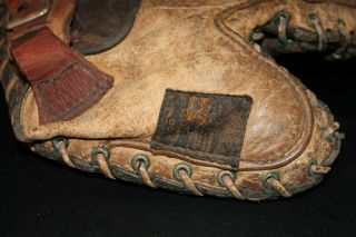 RARE BRAND 1920s Horace Partridge & Sons (Boston,  Mass) Baseball Glove Mitt 4