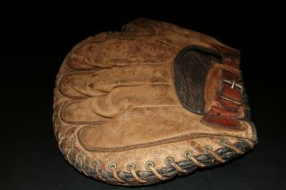 RARE BRAND 1920s Horace Partridge & Sons (Boston,  Mass) Baseball Glove Mitt 6