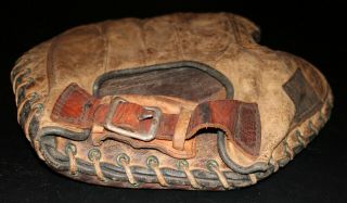 RARE BRAND 1920s Horace Partridge & Sons (Boston,  Mass) Baseball Glove Mitt 7