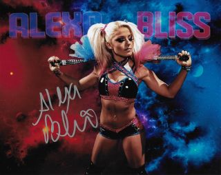 Alexa Bliss Wwe Diva Signed Autograph 8x10 Photo 3 Wrestling Ink