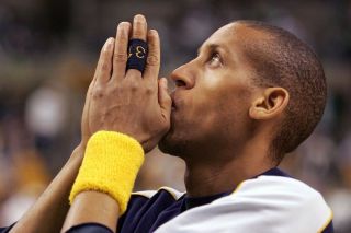 REGGIE MILLER GAME Finger Bands INDIANA PACERS Middle And Index Fingers 2