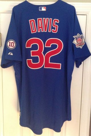 2011 Doug Davis Game Worn Chicago Cubs Jersey