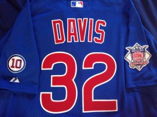 2011 Doug Davis Game Worn Chicago Cubs Jersey 6
