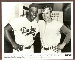 1997 Image Of Jackie Robinson And Pee Wee Reese Of The Dodgers From The 1950s