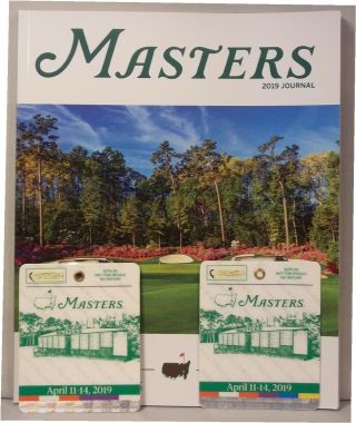 2 - 2019 Masters Badges Augusta National Golf Tournament Tiger Woods Winner,