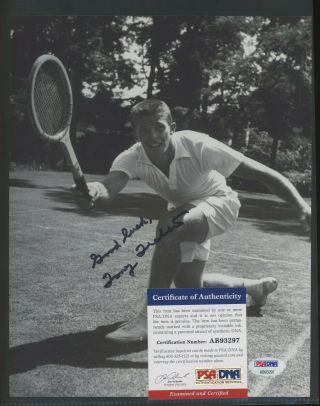 Tony Trabert Tennis Signed 8x10 Photo Auto Autograph Psa Dna