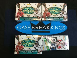 York Jets 2019 Case Break 4 Box Mixer,  3 Panini Certified,  1 Donruss