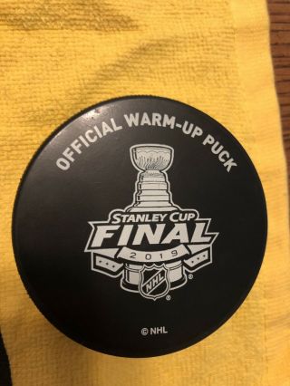 Boston Bruins Vs St.  Louis Blues Cup Finals Game 7 OFFICIAL WARM - UP PUCK 2