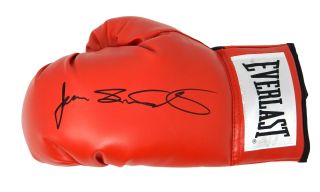 James Toney Signed Everlast Red Boxing Glove W/lights Out - Schwartz