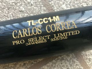 Carlos Correa Houston Astros Game & Signed MLB Bat w/ 