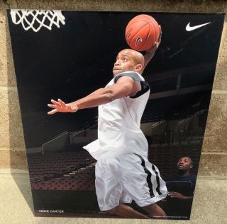 Nike Rare 20 " X16 " Vince Carter Supershot Cardboard Backed Poster Memorabilia