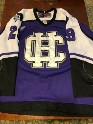 Holy Cross Road Game Worn Hockey Jersey 29 Sp 54 Name Bars Not Great Wear