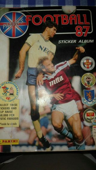 Panini Football 87 Sticker Album - 99.  9 Complete 1987 Vintage Soccer Memorabilia