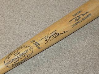 Fred Wenz H&b Game Signed Bat Boston Red Sox Philadelphia Phillies