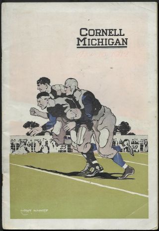 Nov.  16,  1912 University Of Michigan Vs.  Cornell Football Program -