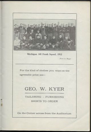 Nov.  16,  1912 University of Michigan vs.  Cornell Football Program - 4