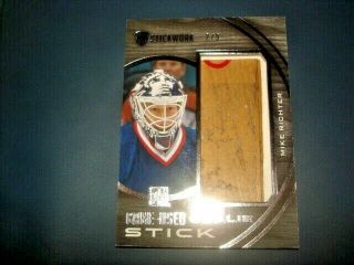 15 Itg Stickwork Mike Richter Game Stick Paddle Patch /5 Rare