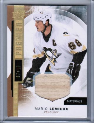15/16 Ud Premier Mario Lemieux 44 Prime Materials Stick /10 Pittsburgh Penguins