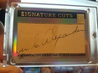 2004 Topps Tribute HOF Pete Grover Cleveland Alexander Cut Autograph Auto 1/1 12