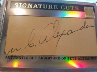 2004 Topps Tribute HOF Pete Grover Cleveland Alexander Cut Autograph Auto 1/1 6