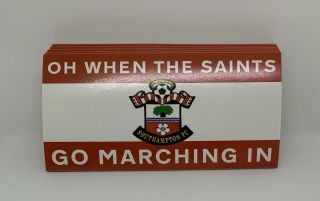 Southampton Football Vinyl Stickers X50
