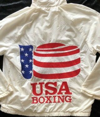 GOLDEN BOY Oscar De la Hoya ' s 1992 Olympic Boxing Fight - Worn Robe Training Suit 2