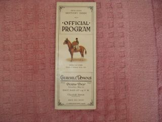 1930 Kentucky Derby Horse Racing Program - Gallant Fox - Triple Crown Winner