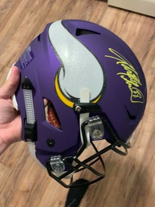 Adrian Peterson Signed Minnesota Vikings Riddell Speedflex Helmet JSA 6