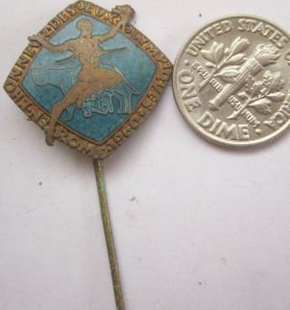 Old Olympic Pin Rome Roma Italy 1960 Monaco Noc Brass Enamel