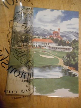 1960 World Senior Golf Championship Program Broadmoor Golf Club Colorado Springs 2
