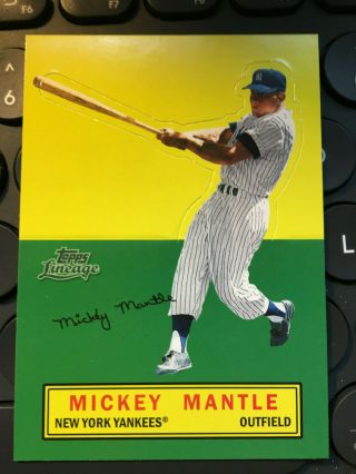 2011 Topps Lineage Stand Ups Mickey Mantle Yankees