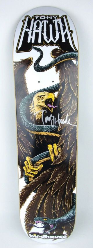Tony Hawk Signed Birdhouse Skateboard Deck Bird Of Prey W/