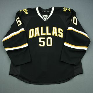 2011 - 12 Scott Oke Dallas Stars Game Worn Reebok Hockey Jersey Meigray