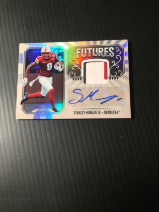 2019 Panini Legacy Football Stanley Morgan Jr Futures 2 Color Patch Auto