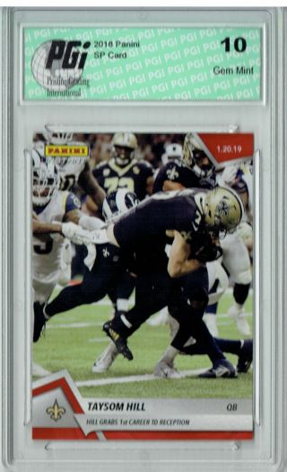 Taysom Hill 2018 Panini Instant 379,  Only 101 Ever Made Saints Sp Card Pgi 10