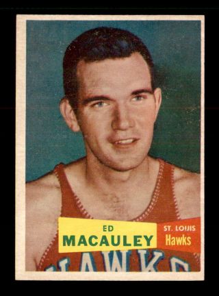 1957 Topps 27 Ed Macauley Rc Ex,  X1695484