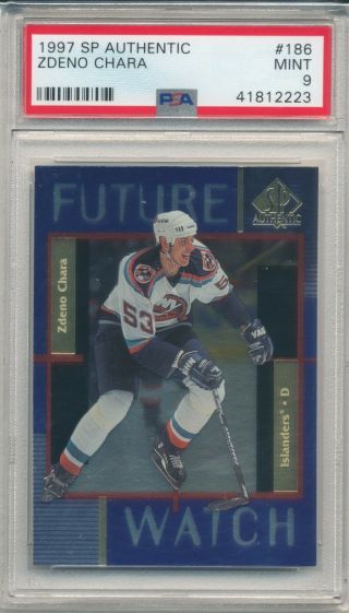 Zdeno Chara 1997 - 98 Sp Authentic Rookie Card Psa 9 186