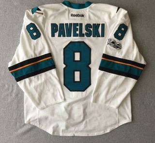 Joe Pavelski San Jose Sharks 2016 - 17 Game - Worn Away Jersey