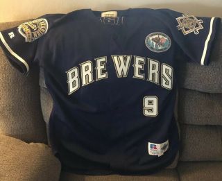 1999 Marquis Grissom Milwaukee Brewers Game Jersey 2