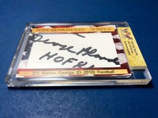 D) George Blanda Raiders Oilers Bears Hof Autograph